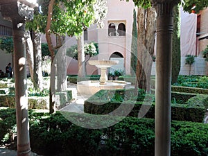 Alhambra Granada source garden