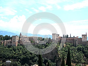 Alhambra at Granada, Spain