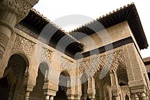 Alhambra interior courtyard photo