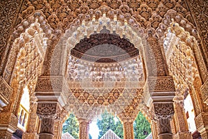 Alhambra Nazaries palace, Granada, Spain