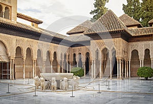 Alhambra Nazaries palace, Granada, Spain