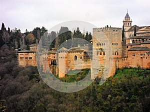 Alhambra-Nazaries palaces-Granada-Andalusia-Spain-Europe photo