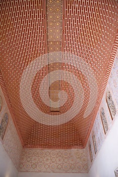 Alhambra Palace Ceiling, Granada, Andalusia, Spain