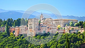 Alhambra Palace complex in Spanish Granada