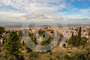 Alhambra palace in Granada, Andalucia, Spain