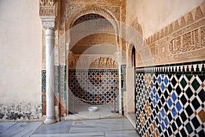 Alhambra palace in Granada, Spain photo