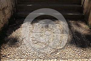 Alhambra Palace in Granada. Spanish, architecture.