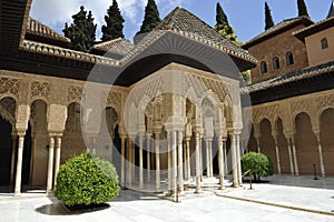 Alhambra, Palace of Lions, Granada, Spain