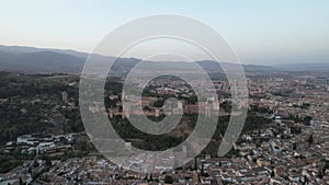 The Alhambra, perched majestically atop a hill in Granada, Spain