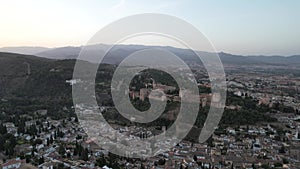 The Alhambra, perched majestically atop a hill in Granada, Spain