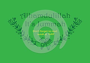 Alhamdulillah it`s jummah. Motivational.