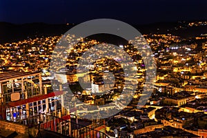 Alhondiga de Granaditas Overlook Night Guanajuato Mexico photo