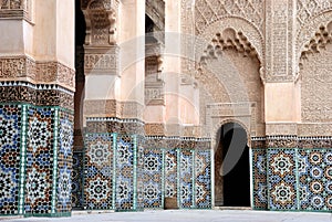 Ali Ben Youssef Madrassa in Marrakech, Morocco