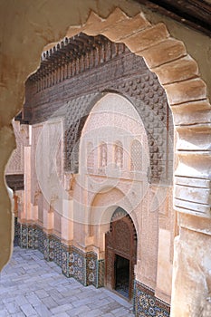 Ali Ben Youssef Madrassa in Marrakech, Morocco.