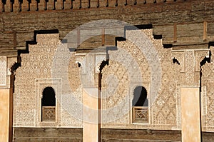 Ali Ben Youssef Madrassa in Marrakech, Morocco.