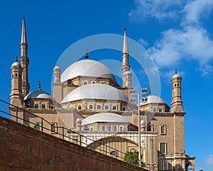 ali pasha mosque which has many interesting domes with four minarets in each corner which is almost similar to the hagia sopia photo