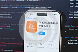 Alibaba on iphone screen
