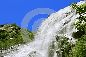 Alibek Waterfall. Dombay Mountains. The Northern Caucas photo