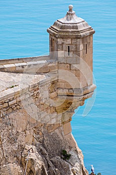 Alicante castle turret