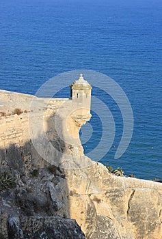 Alicante castle turret portrait