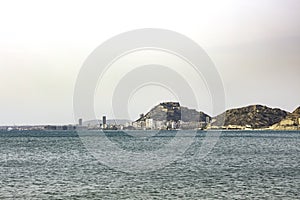 Alicante city from the sea