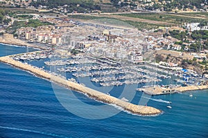 Alicante coast, airview. Spain coast