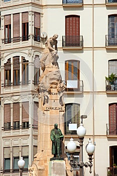 Alicante Explanada de Espana Jose Canalejas monument photo