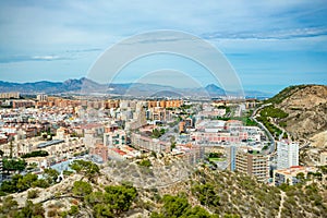 Alicante, Spain. View over the city