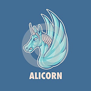 Alicorn Mascot Logo