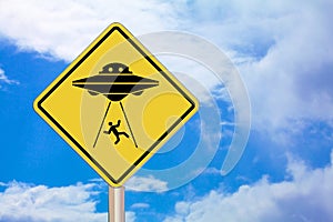 Alien Abduction - Crossing sign