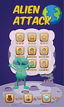 Alien attack game concept
