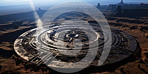 Alien base on earth.