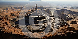 Alien base on earth.