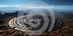 Alien base on earth.