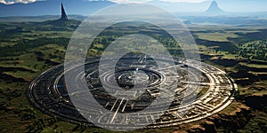 Alien base on earth.