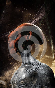 Alien being in interior