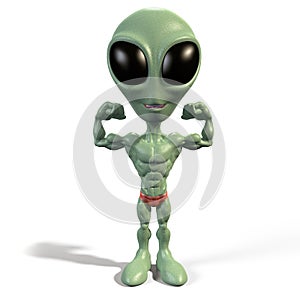 Alien body builder photo