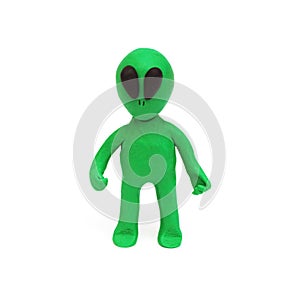 Alien, clay modeling photo