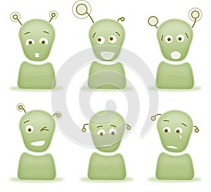 Alien emotion characters