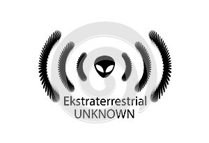 ALIEN EXTRATERRESTRIAL SIGNAL SIGN LOGO