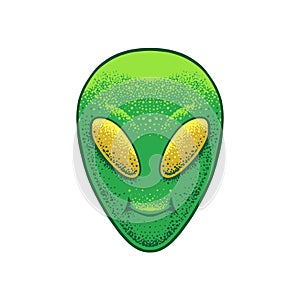 Alien Face Illustration