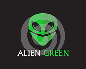 Alien face icon vector logo and symbols template app