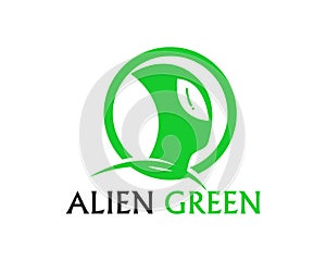 Alien face icon vector logo and symbols template app