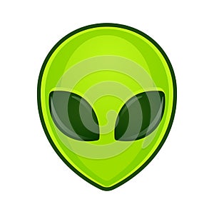 Alien face illustration