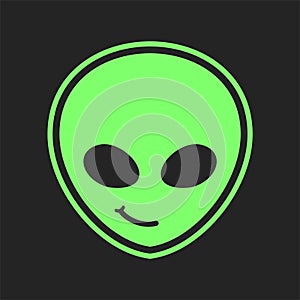 Alien face symbol