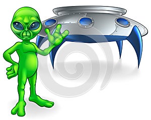 Alien and Flying Saucer Space Ship