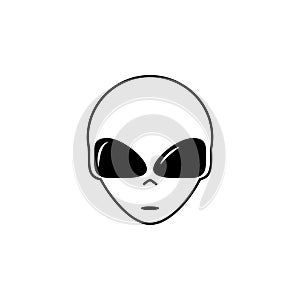 Alien Head Icon. Elements of space Icon. Premium quality