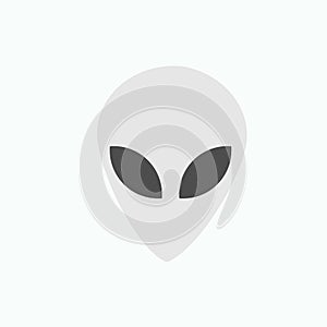 Alien Icon. Extra Terrestrial Symbol - Vector. Basic RGB.