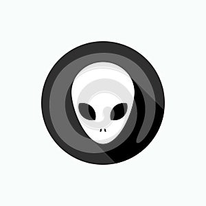 Alien Icon. Extra Terrestrial Symbol - Vector. Basic RGB.