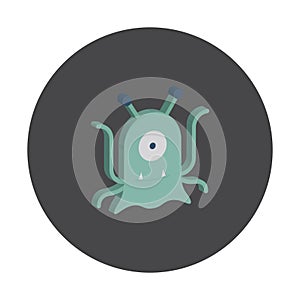 Alien  Isometric vector icon which can easily modify or edit photo